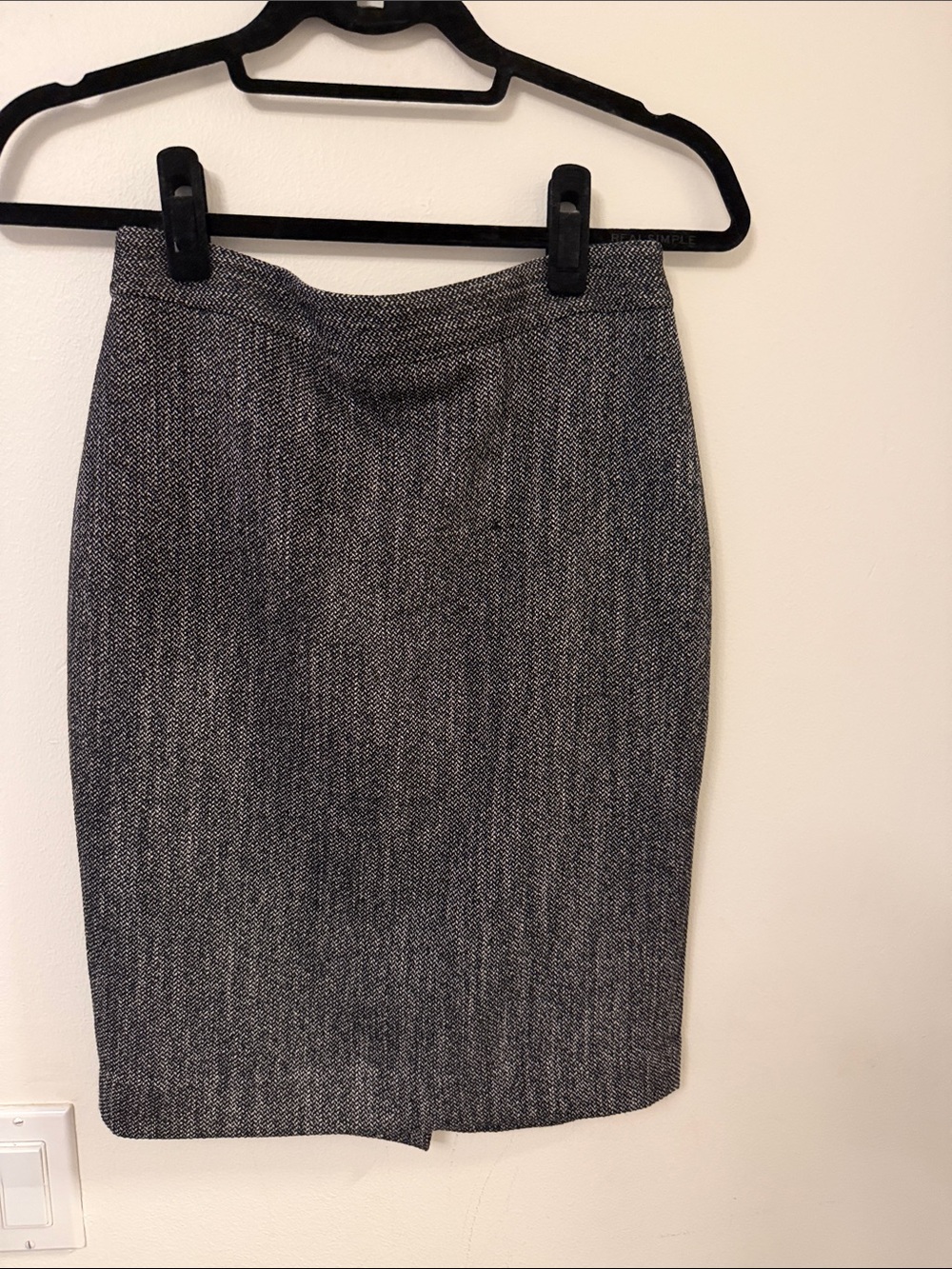 Ann Taylor Gray Tweed Midi Pencil Skirt